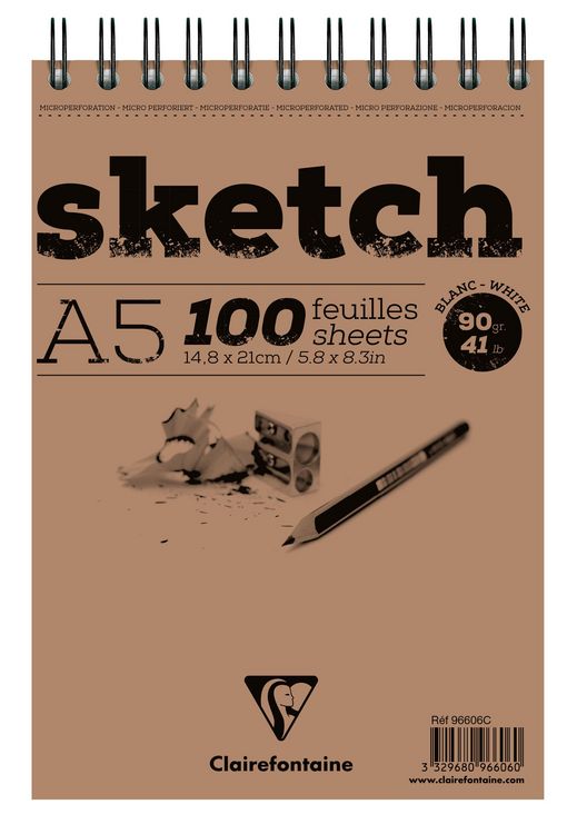Produktbild: Sketch, Skizzenblock A5, 14,8x22cm, 90g, 100 Blatt