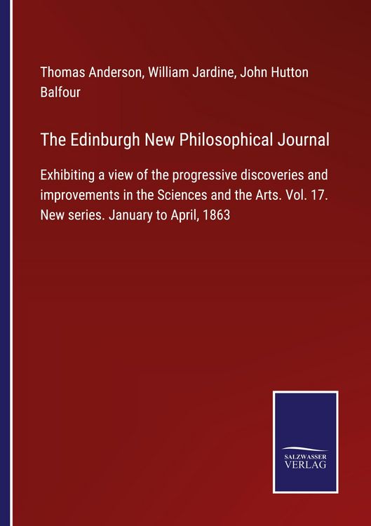Produktbild: The Edinburgh New Philosophical Journal
