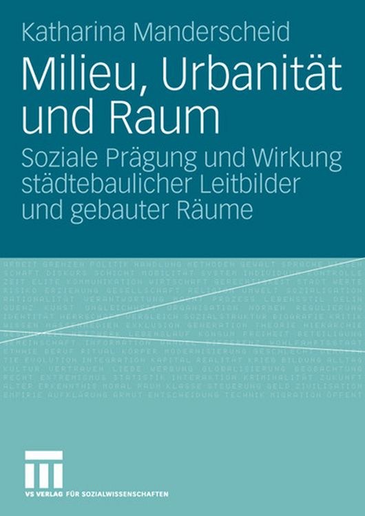 Produktbild: Milieu, Urbanit&auml;t und Raum