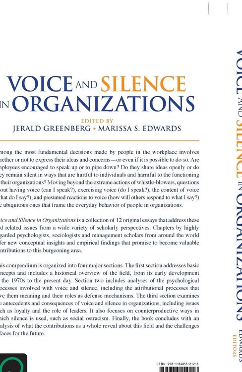 Produktbild: Voice and Silence in Organizations