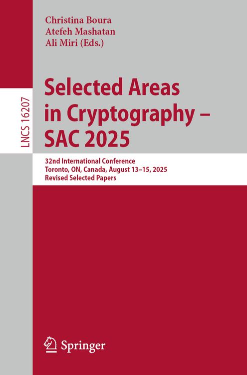 Produktbild: Selected Areas in Cryptography &ndash; SAC 2025