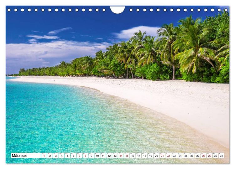 Produktbild: Reif f&uuml;r die S&uuml;dsee. Reise von Fidschi bis Bora Bora (Wandkalender 2026 DIN A4 quer), CALVENDO Monatskalender