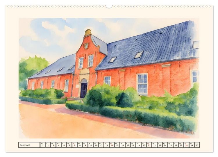 Produktbild: Herz Ostfrieslands - Zauberhaftes Leer (hochwertiger Premium Wandkalender 2026 DIN A2 quer), Kunstdruck in Hochglanz