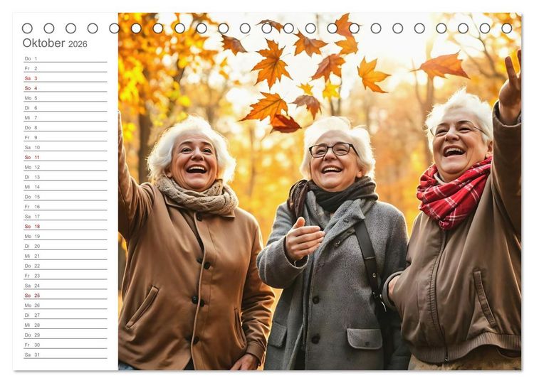 Produktbild: Renten-Turbo. Wenn der Ruhestand erst richtig Fahrt aufnimmt (Tischkalender 2026 DIN A5 quer), CALVENDO Monatskalender