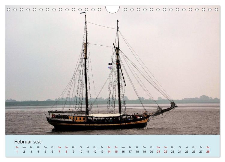 Produktbild: Parade der Windjammer - 2026 (Wandkalender 2026 DIN A4 quer), CALVENDO Monatskalender