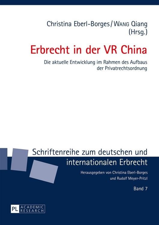 Produktbild: Erbrecht in der VR China