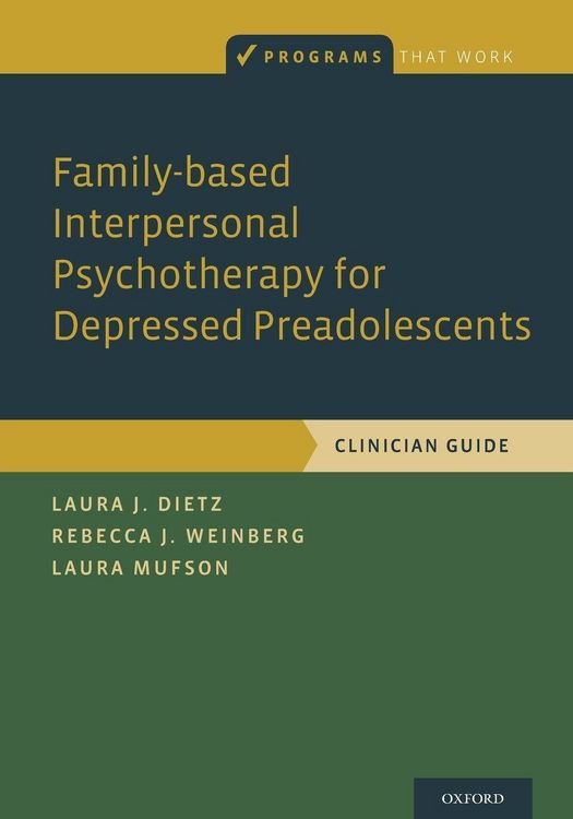 Produktbild: Family-Based Interpersonal Psychotherapy for Depressed Preadolescents