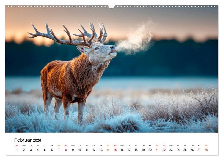Produktbild: Tierische Jahreszeiten (Wandkalender 2026 DIN A2 quer), CALVENDO Monatskalender