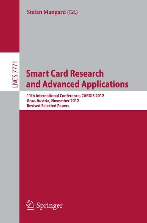 Produktbild: Smart Card Research and Advanced Applications