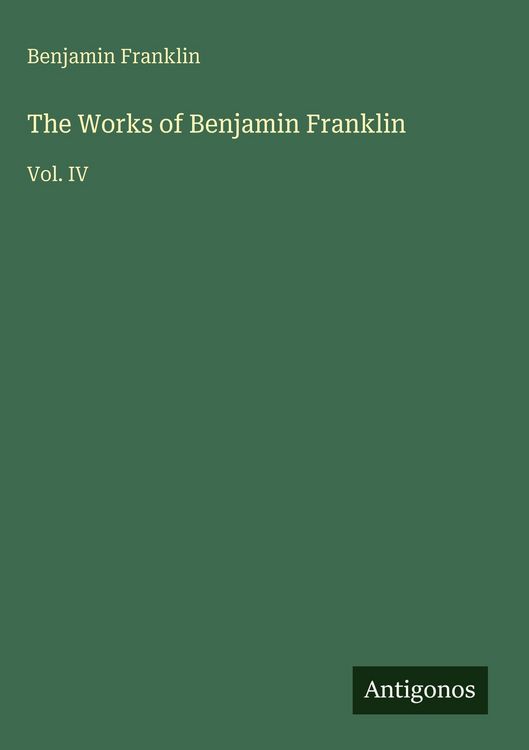 Produktbild: The Works of Benjamin Franklin