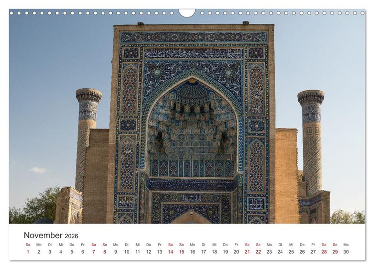 Produktbild: Usbekistan (Wandkalender 2026 DIN A3 quer), CALVENDO Monatskalender