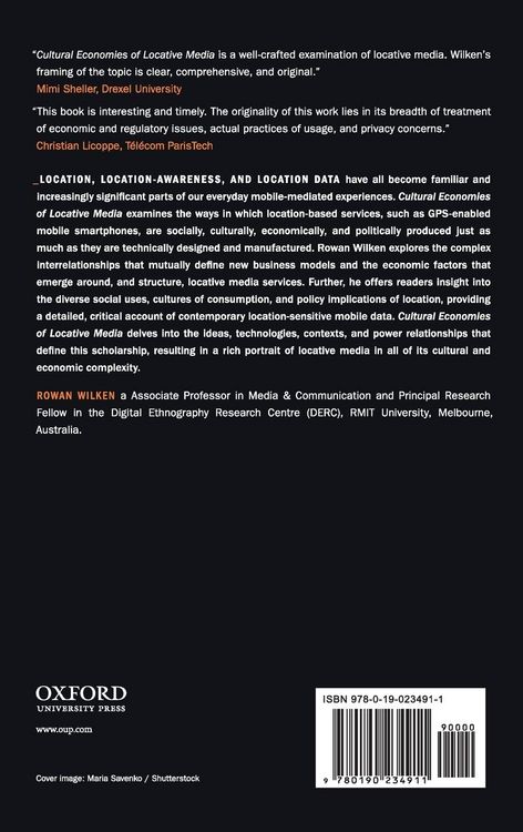 Produktbild: Cultural Economies of Locative Media