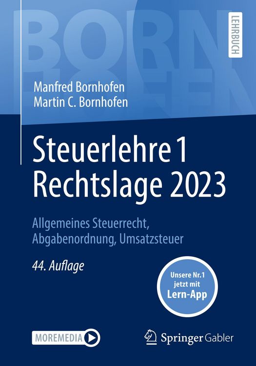 Produktbild: Steuerlehre 1 Rechtslage 2023