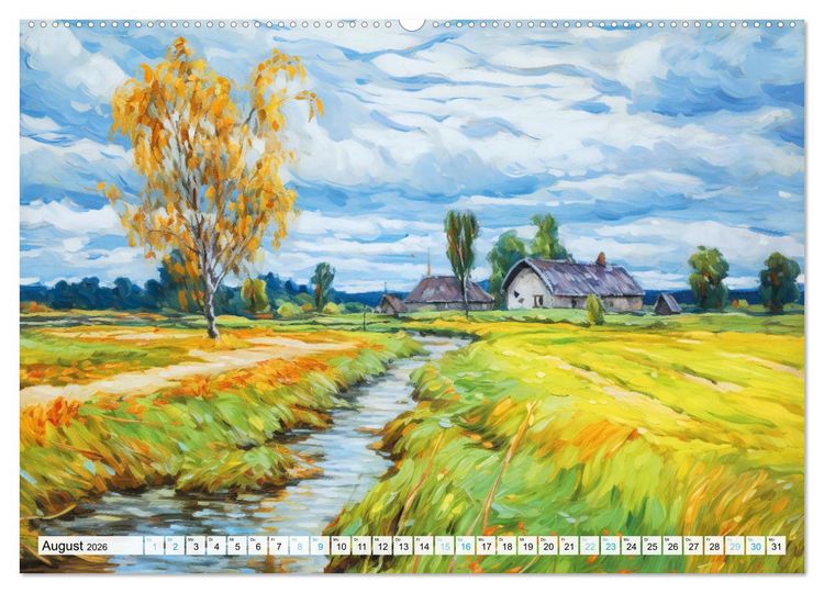 Produktbild: Havelland - Impressionistische Visionen einer idyllischen Region (Wandkalender 2026 DIN A2 quer), CALVENDO Monatskalender
