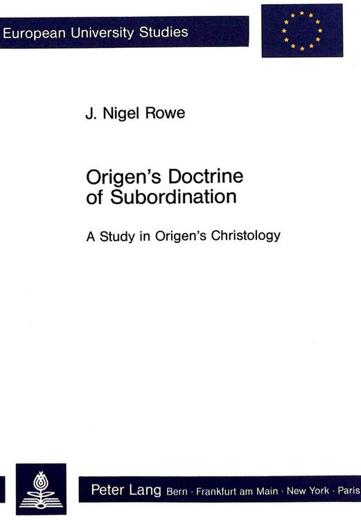 Produktbild: Origen's Doctrine of Subordination