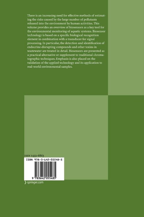 Produktbild: Biosensors for the Environmental Monitoring of Aquatic Systems