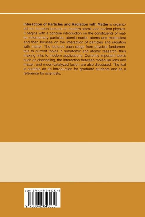 Produktbild: Interaction of Particles and Radiation with Matter