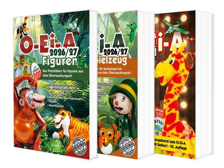 Produktbild: Das O-Ei-A 3er Bundle 2026/27 - O-Ei-A Figuren, O-Ei-A Spielzeug und O-Ei-A Spezial im 3er-Pack mit rund 7,00 &euro; Preisvorteil gegen&uuml;ber Einzelkauf!