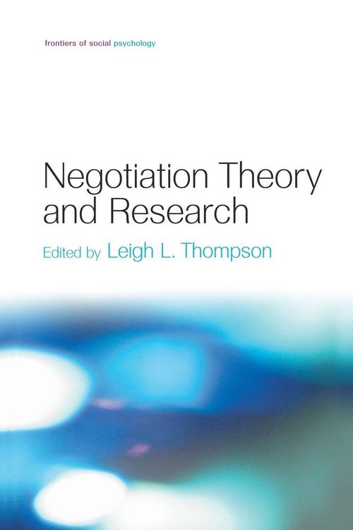 Produktbild: Negotiation Theory and Research