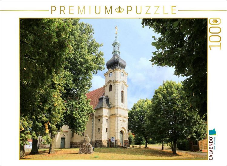 Produktbild: CALVENDO Puzzle Dorfkirche Meseberg, Brandenburg | 1000 Teile Lege-Gr&ouml;&szlig;e 64x48cm Foto-Puzzle f&uuml;r gl&uuml;ckliche Stunden
