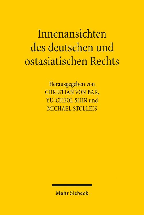 Produktbild: Innenansichten des deutschen und ostasiatischen Rechts