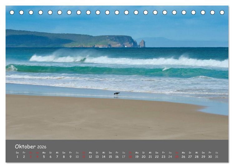 Produktbild: Naturlandschaften Tasmaniens (Tischkalender 2026 DIN A5 quer), CALVENDO Monatskalender