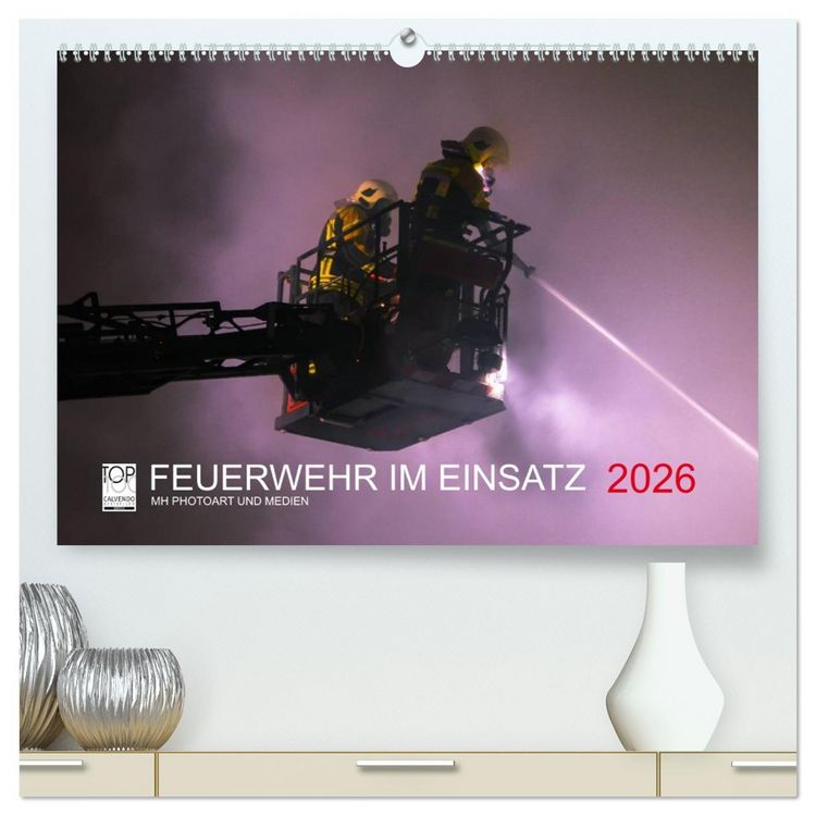 Produktbild: FEUERWEHR IM EINSATZ (hochwertiger Premium Wandkalender 2026 DIN A2 quer), Kunstdruck in Hochglanz