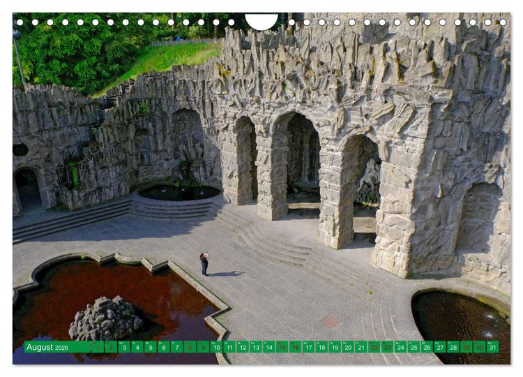 Produktbild: Bad Wilhelmsh&ouml;he Bergpark und Wasserspiele (Wandkalender 2026 DIN A4 quer), CALVENDO Monatskalender