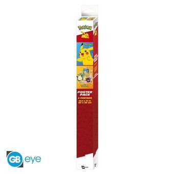 Produktbild: POKEMON Set 2 Chibi Posters - Farbige Charaktere (52x38)