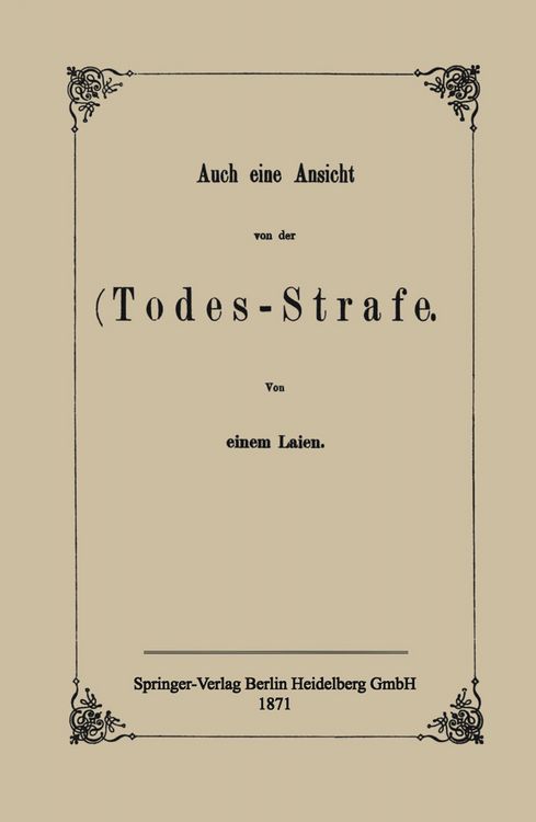 Produktbild: Auch eine Ansicht von der Todes-Strafe