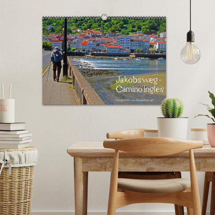 Produktbild: Jakobsweg - Camino Ingles (Wandkalender 2026 DIN A3 quer), CALVENDO Monatskalender