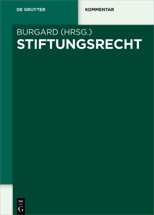 Produktbild: Stiftungsrecht