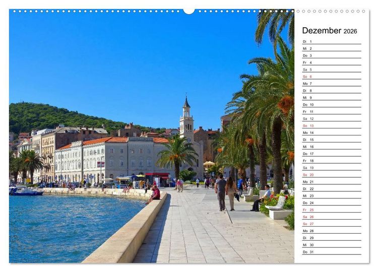 Produktbild: Split - Metropole Dalmatiens (hochwertiger Premium Wandkalender 2026 DIN A2 quer), Kunstdruck in Hochglanz