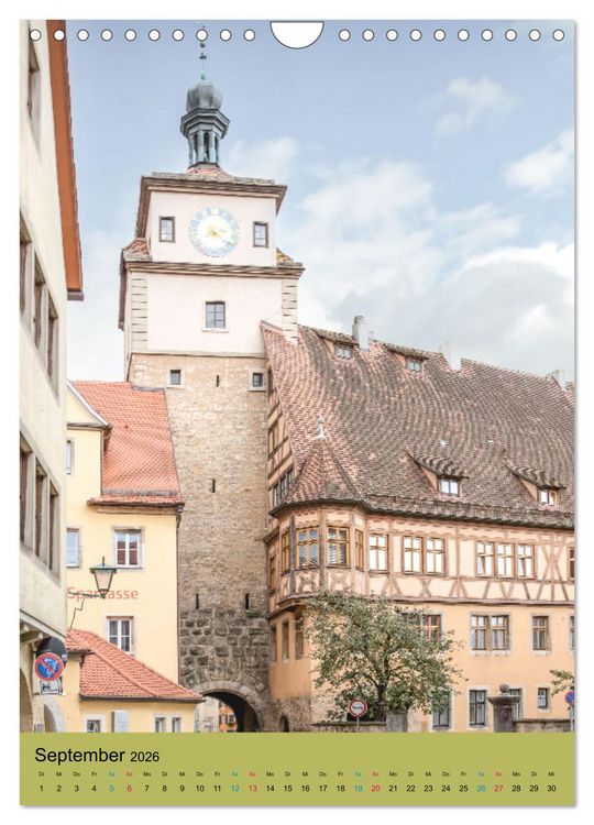 Produktbild: Rothenburg ob der Tauber (Wandkalender 2026 DIN A4 hoch), CALVENDO Monatskalender