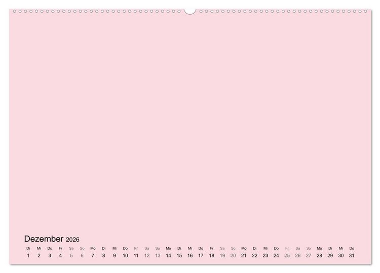 Produktbild: DIY Bastel-Kalender -Warme Pastell Farben- Zum Selbstgestalten (hochwertiger Premium Wandkalender 2026 DIN A2 quer), Kunstdruck in Hochglanz