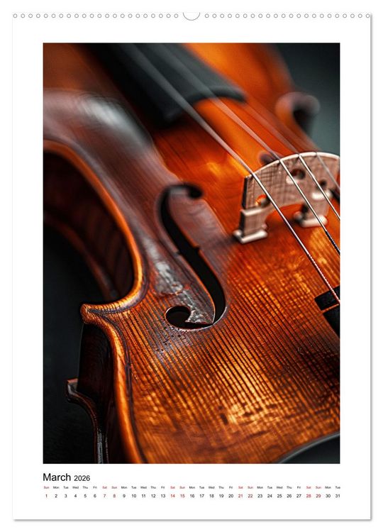Produktbild: Violin Enjoyment (Wall Calendar 2026 DIN A2 portrait), CALVENDO 12 Month Wall Calendar