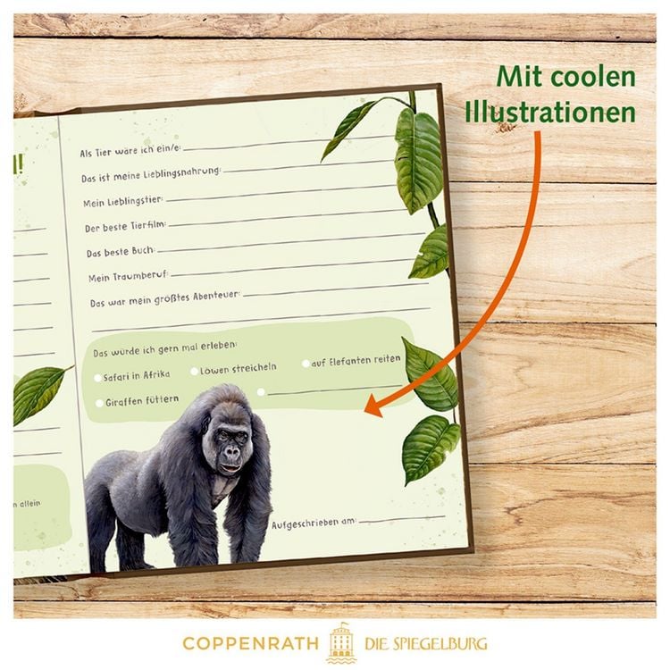Produktbild: Freundebuch: Lebensgr.-Wilde Tiere Afrikas - Meine Freunde