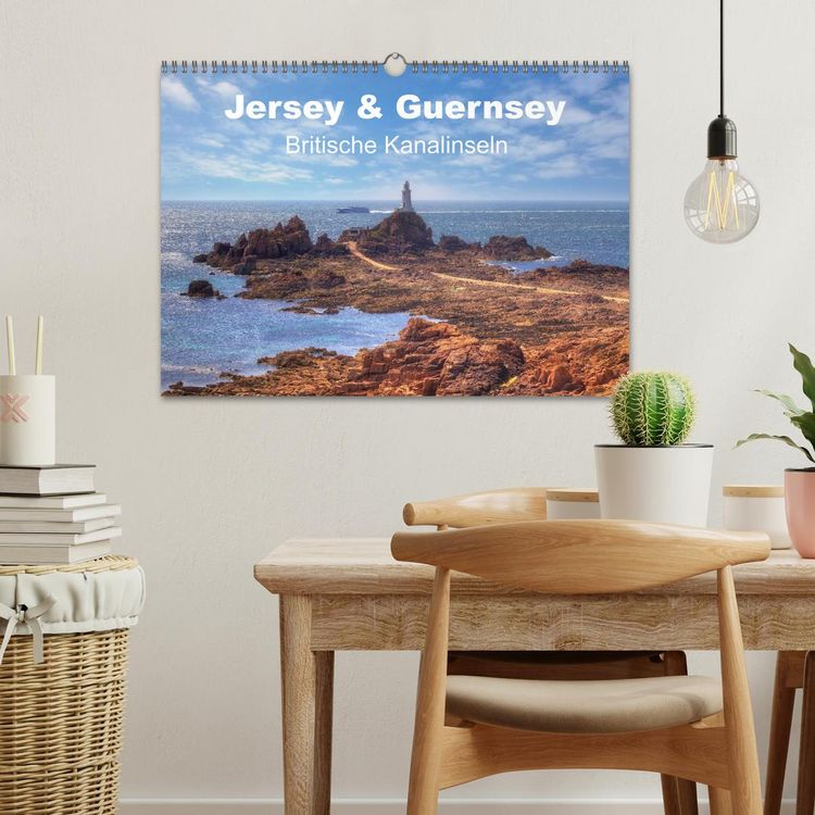Produktbild: Jersey & Guernsey - britische Kanalinseln (Wandkalender 2026 DIN A3 quer), CALVENDO Monatskalender