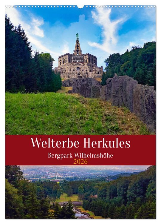 Produktbild: Welterbe Herkules (Wandkalender 2026 DIN A2 hoch), CALVENDO Monatskalender