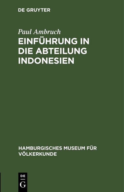 Produktbild: Einf&uuml;hrung in die Abteilung Indonesien