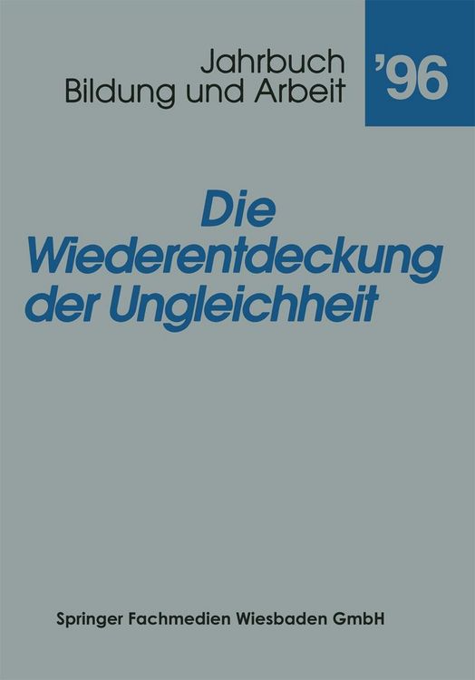 Produktbild: Die Wiederentdeckung der Ungleichheit