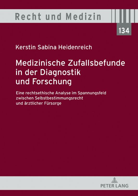 Produktbild: Medizinische Zufallsbefunde in der Diagnostik und Forschung