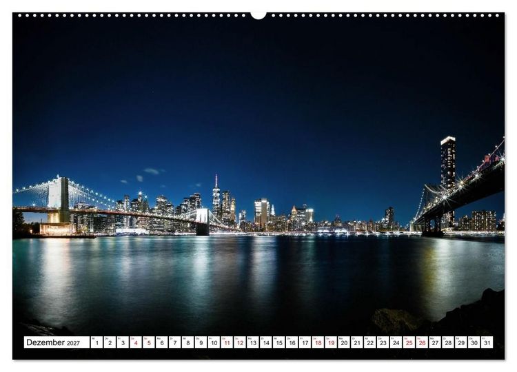 Produktbild: Wundervolles New York (Wandkalender 2027 DIN A2 quer), CALVENDO Monatskalender