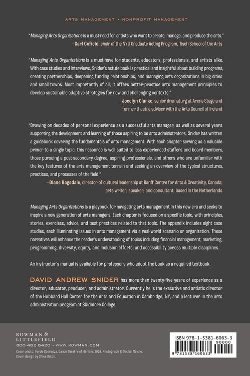 Produktbild: Managing Arts Organizations