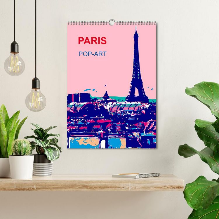 Produktbild: Paris pop-art (Wandkalender 2026 DIN A3 hoch), CALVENDO Monatskalender