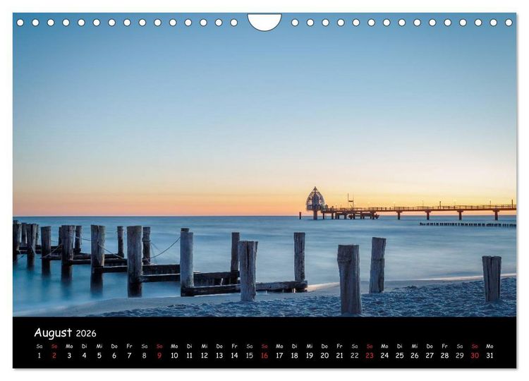 Produktbild: Ostseeregion Dar&szlig;-Zingst (Wandkalender 2026 DIN A4 quer), CALVENDO Monatskalender