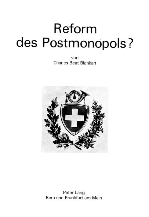 Produktbild: Reform des Postmonopols?
