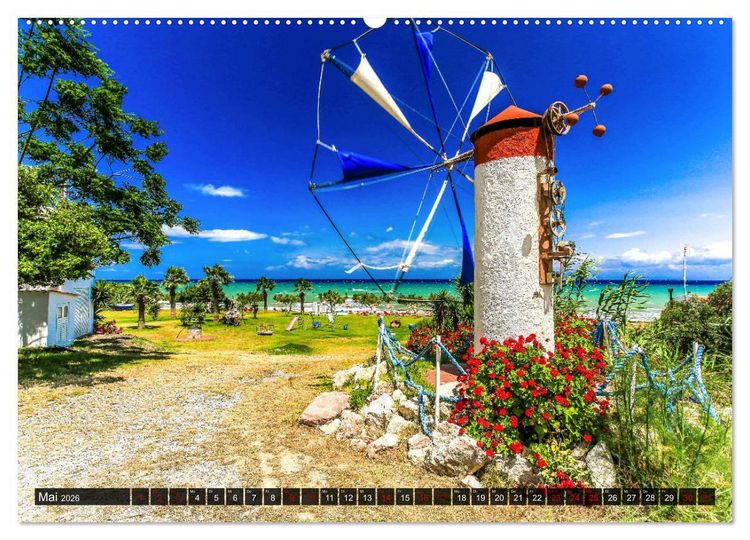 Produktbild: Idyllisches Rhodos (Wandkalender 2026 DIN A2 quer), CALVENDO Monatskalender