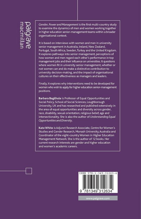 Produktbild: Gender, Power and Management