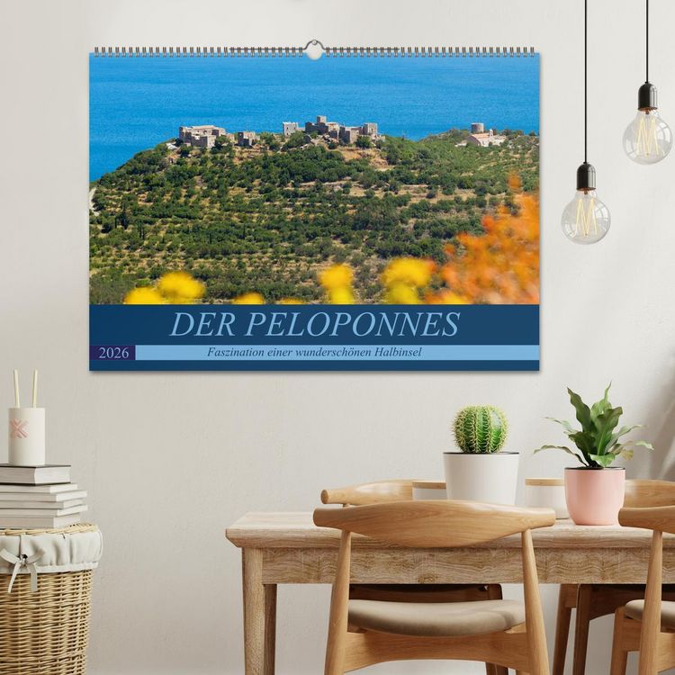 Produktbild: DER PELOPONNES (Wandkalender 2026 DIN A2 quer), CALVENDO Monatskalender